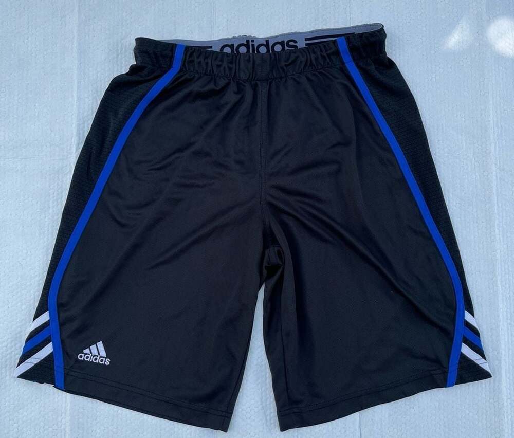 adidas men’s Performance Mesh Athletic Basketball Shorts Black Blue
